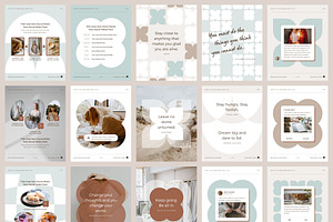 Instagram Template Canva Pack Mint