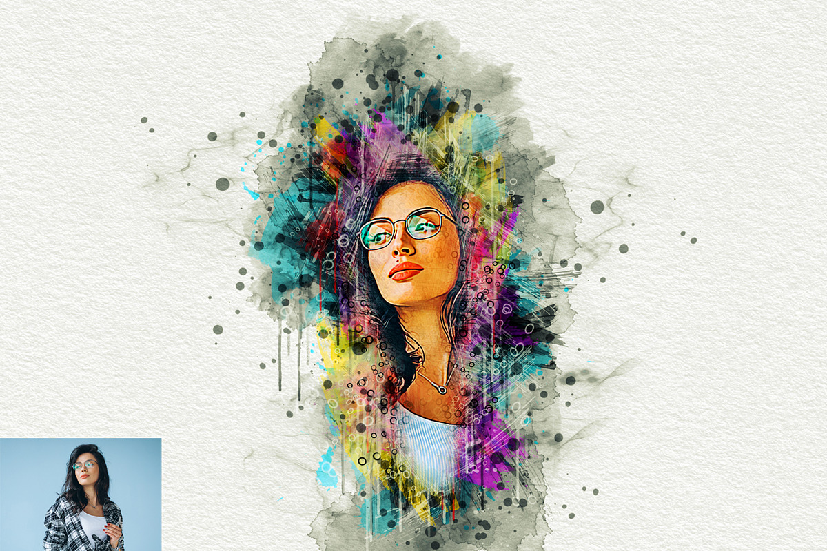Watercolor Artistic Photoshop Action, an Action Add-On by Studio Retouch
