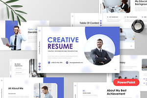 Creative Resume PowerPoint Template