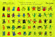 Hand-Drawn Monsters, a Graphic by HꟽƎ⅃UИƧ (Thumbnail 2 of 6)