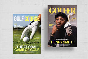 Golf Magazine Covers Set