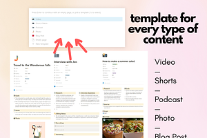 Content Creator Notion Template