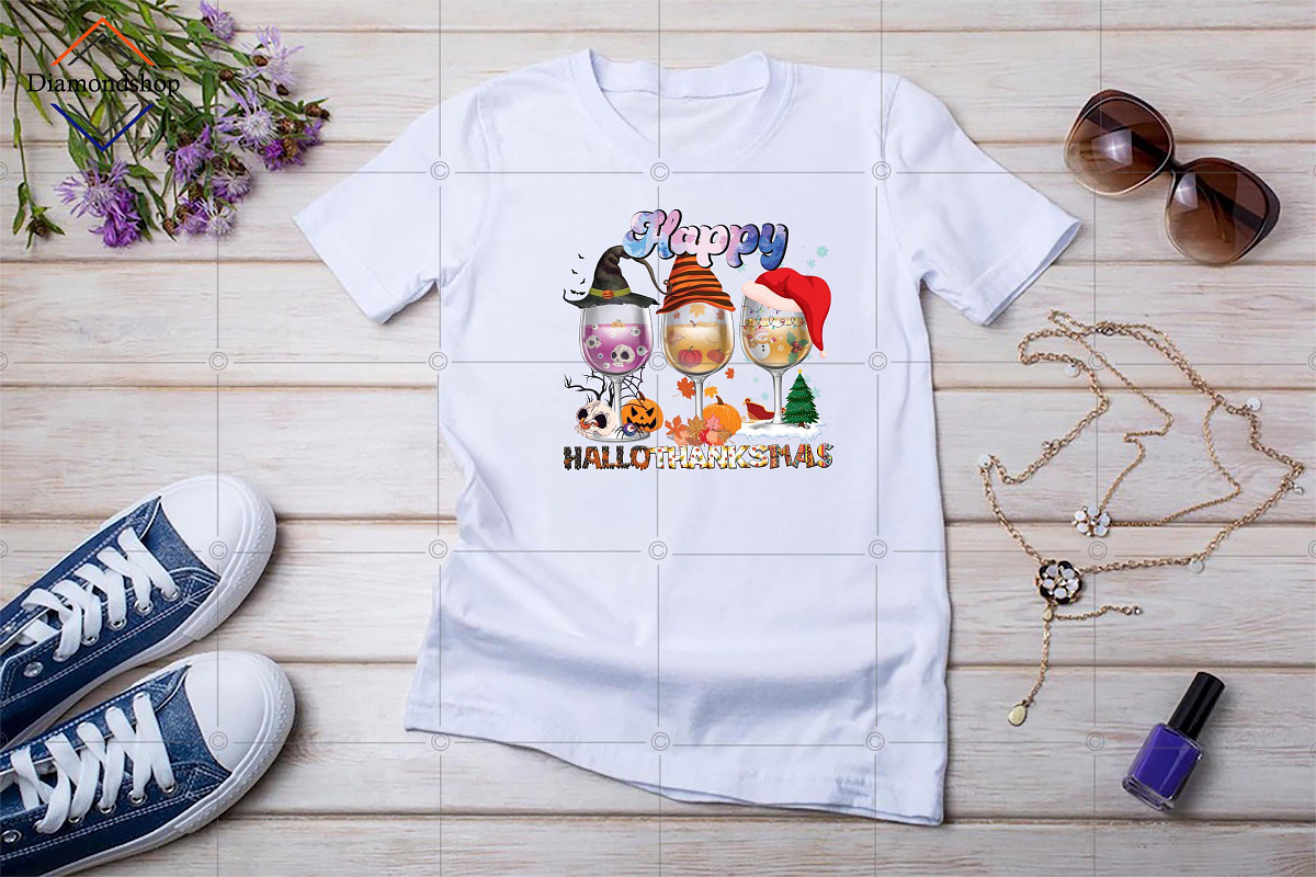 Happy Hallothanksmas Sublimation, a Decorative Illustration by DiamondShop (Photo 2 of 2)