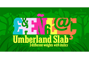 Umberland Slab, a Slab Serif Font by Sharkshock (Thumbnail 1 of 7)