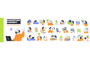 Social media marketing. Business, a Finance Illustration by Stock-Smart-Start