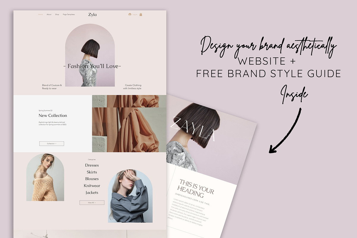 Zayla Wix Website template, a Wix Template by Design Unique (Photo 8 of 10)