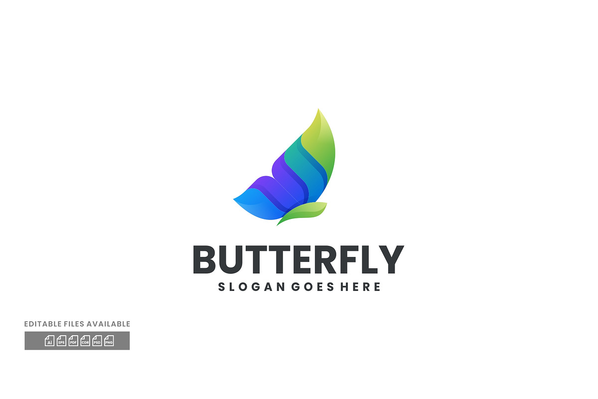 Butterfly Gradient Colorful Logo, a Branding & Logo Template by ivan_artnivora