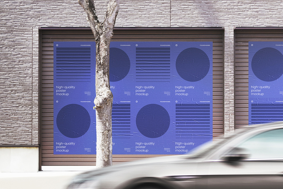 Urban Poster Mockup Template Bundle, an Advertising Mockup by FoundImages (Photo 37 of 52)