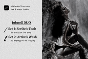 Procreate Inkwell Duo, a Brush Add-On by Brush Moment (Thumbnail 1 of 12)