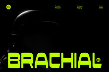 CS Brachial – Modern Futuristic Font