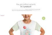Girl T-shirt 3xMock-ups, a Print Template by Mocca Mockups Store (Thumbnail 3 of 5)