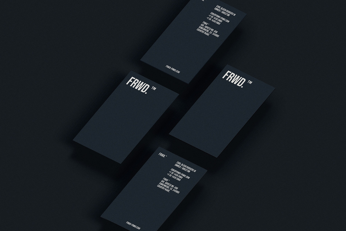 Business cards template: FRWD, a Business Card Template by Srg® (Photo 3 of 4)