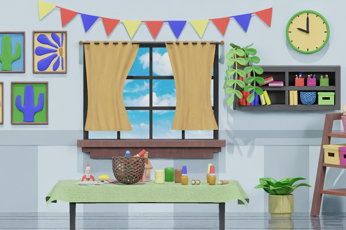 Creative Kids Room 3D Scene, a Scene 3D Model by Dudukbersama (Photo 1 of 2)