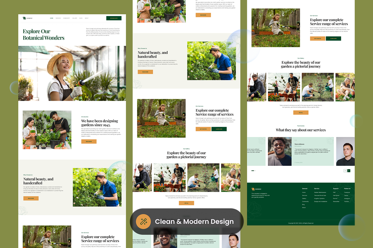 Garden Gallery Landing Page, a Landing Page Template by SLAB! Design (Photo 4 of 5)