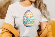 Whimsical Pastel Easter Egg Clipart, an Illustration by SVGArt (Thumbnail 4 of 7)