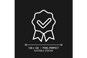 Award badge with check mark, an Icon by IMG Visuals