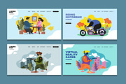 20 Flat Landing Page Illustration, a Work Illustration by singpentinkhappy (Thumbnail 2 of 6)