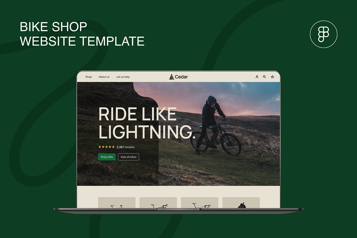 Bike Shop Landing Page, a Landing Page Template by Jay.Lockwood (Photo 1 of 4)