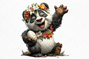 Whimsical Easter Panda Clipart, an Illustration by Craft Nest (Thumbnail 10 of 11)