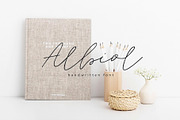 Albiol Handwritten Script, a Script Font by Mr.Typeman (Thumbnail 1 of 7)