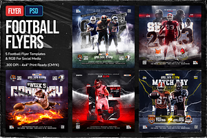 5 Football Flyer Templates