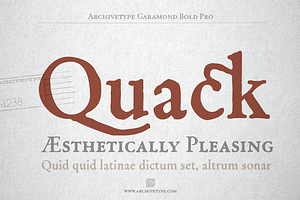 Archive Garamond Bold Pro