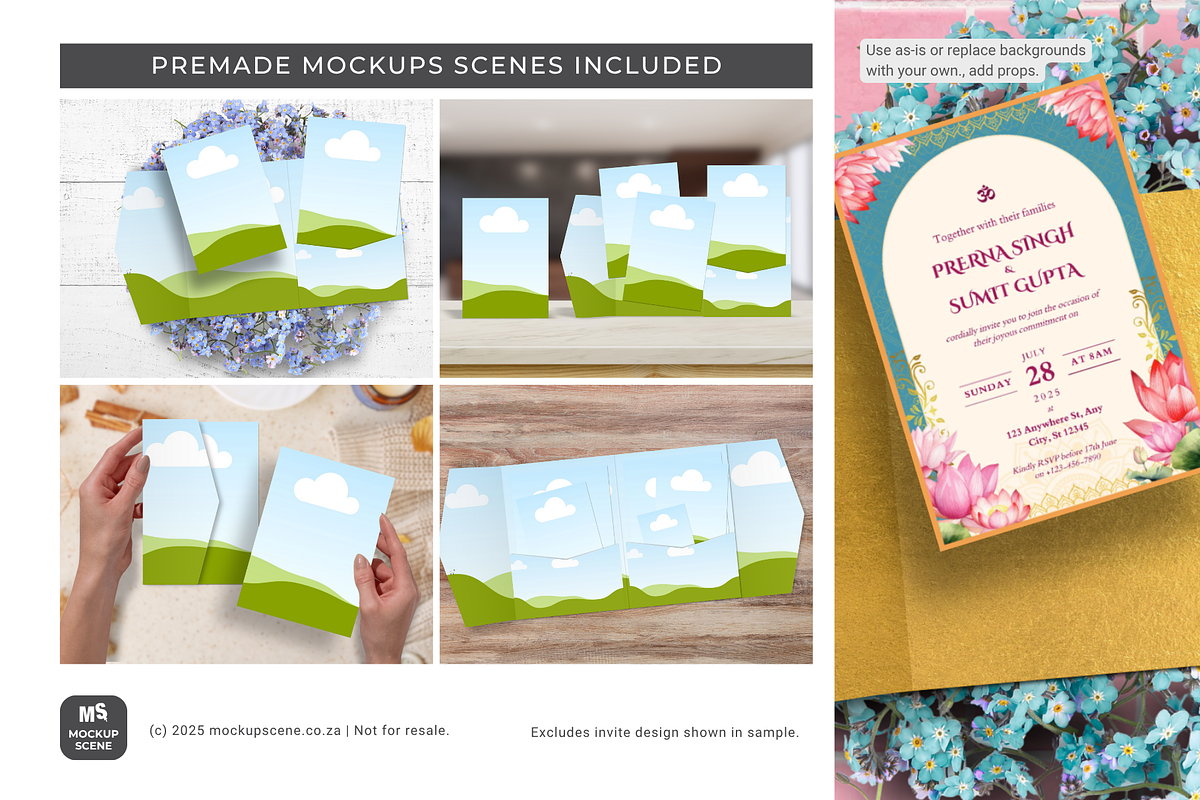 Card Folder Canva Mockup Template, a Mockup by Mockup Scene (Photo 5 of 10)