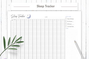 Sleep Tracker Printable