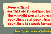 Jump with me!, a Font by pizzadudedotdk (Thumbnail 8 of 9)