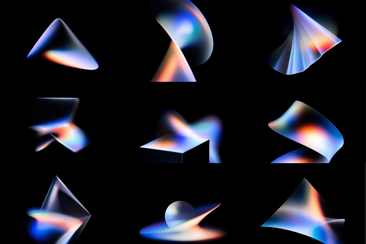 Luminous Geometry Wallpapers, a Wallpaper Graphic by HipFonts (Photo 4 of 11)
