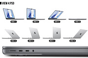 Apple Macbook Pro 14 (2021) MockUp, a Mac Mockup by Alex_Yanko (Thumbnail 5 of 19)