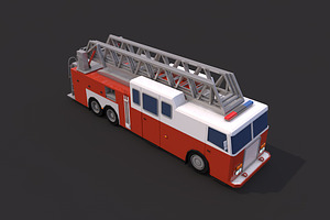 Low Poly Firetruck