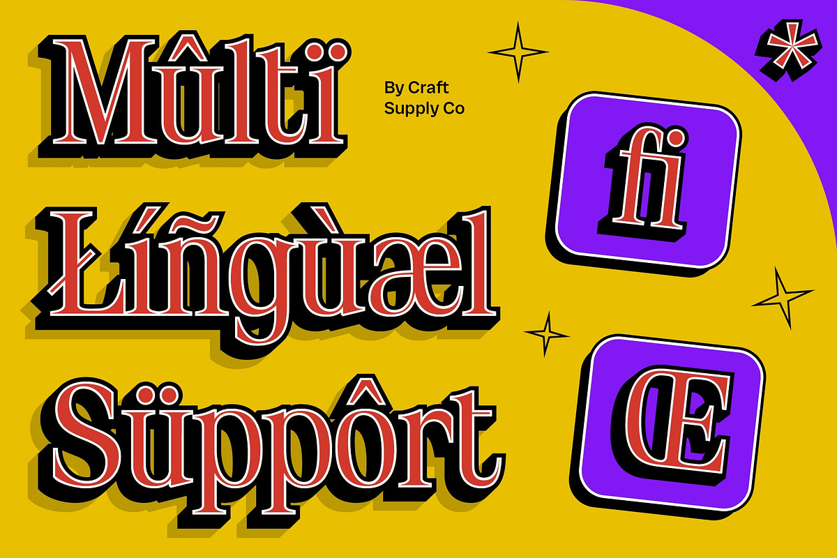 Dincy 3D, a Sans Serif Font by Craft Supply Co. (Photo 7 of 8)
