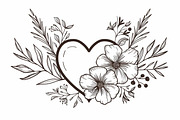 Romantic Floral Heart Laser Cut, an Illustration by Designs_River (Thumbnail 4 of 10)