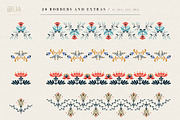 Folk Reflection | flora and fauna, a Decorative Illustration by Olia (Thumbnail 7 of 11)