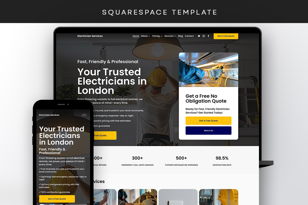 Electrician Website Template