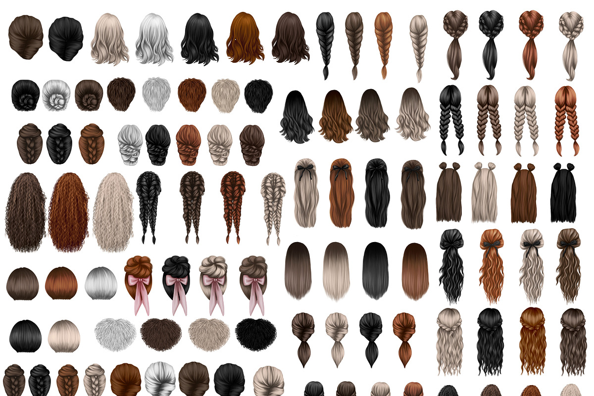 Natural hair clipart, an Illustration by Elenbushe (Photo 3 of 19)
