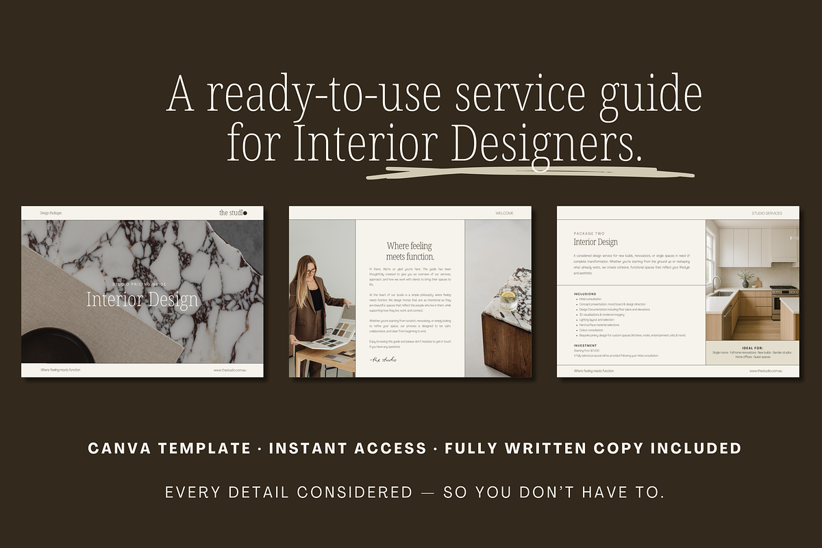 Service Guide Interior Designers, a Templates & Theme by Edits Collection (Photo 6 of 10)
