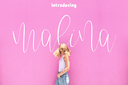 Malina Font Duo, a Script Font by Creamy Script (Thumbnail 1 of 6)