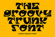 GF Trunk - Funky Display Font, a Serif Font by GroovyFontCo (Thumbnail 1 of 8)