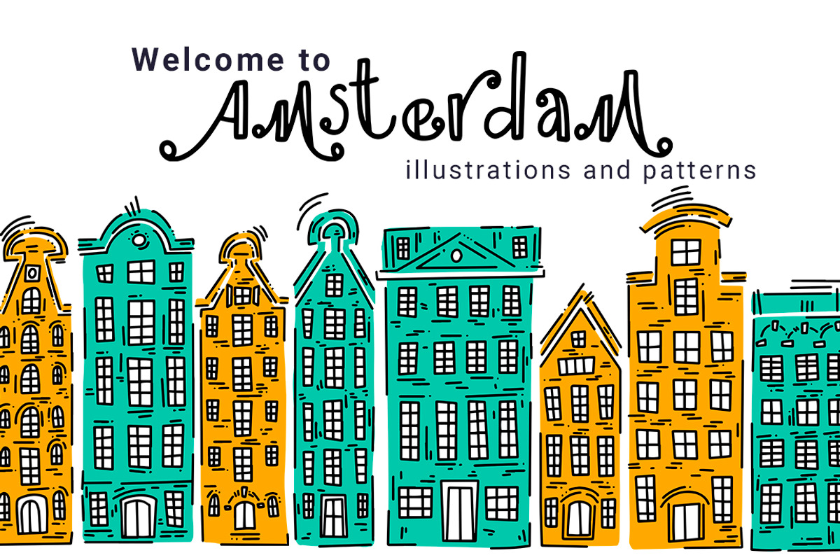 Welcome to Amsterdam!, an Illustration by Ja Polina ArtShop (Photo 1 of 13)