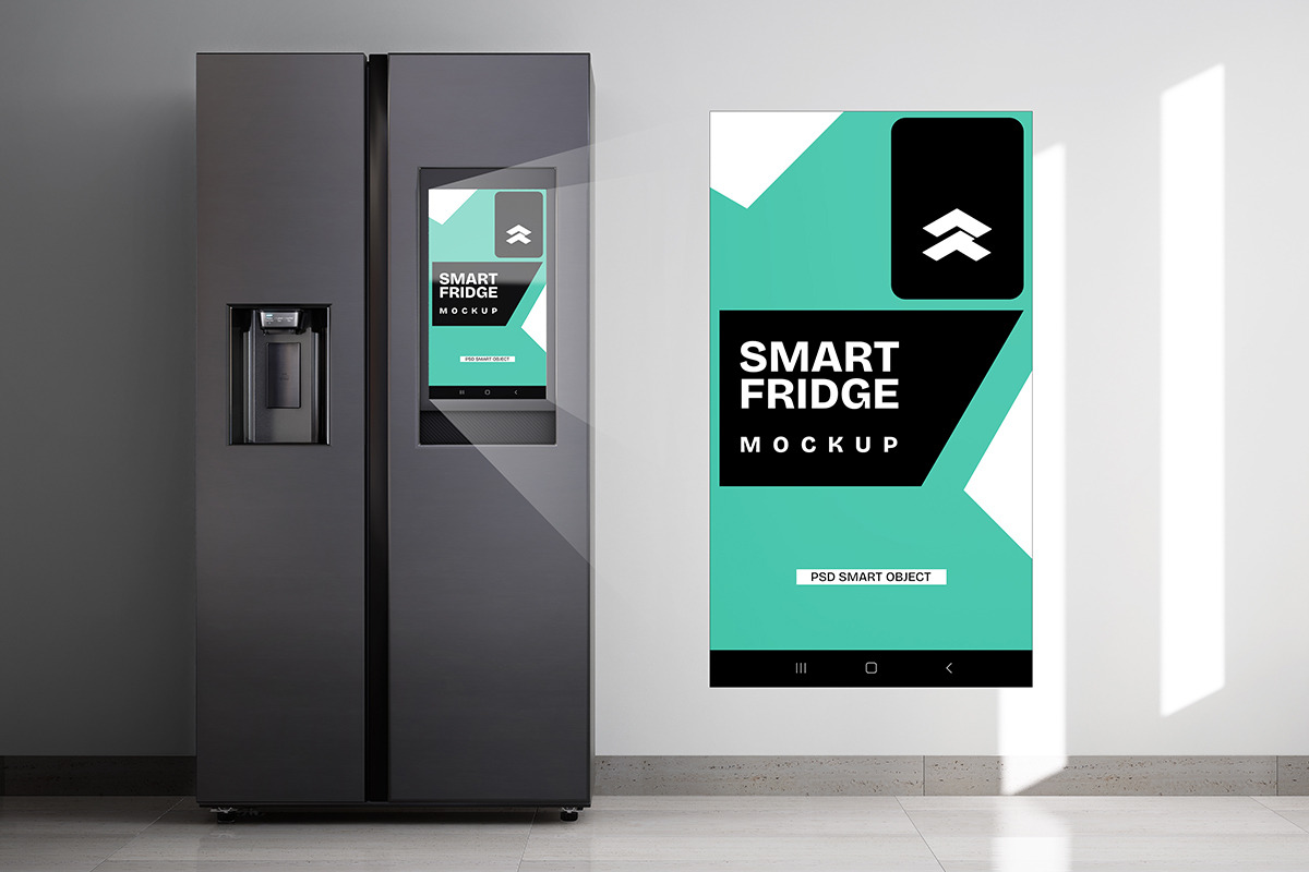 Smart Fridge - Mockup, a Mockup by Rometheme Std (Photo 2 of 5)
