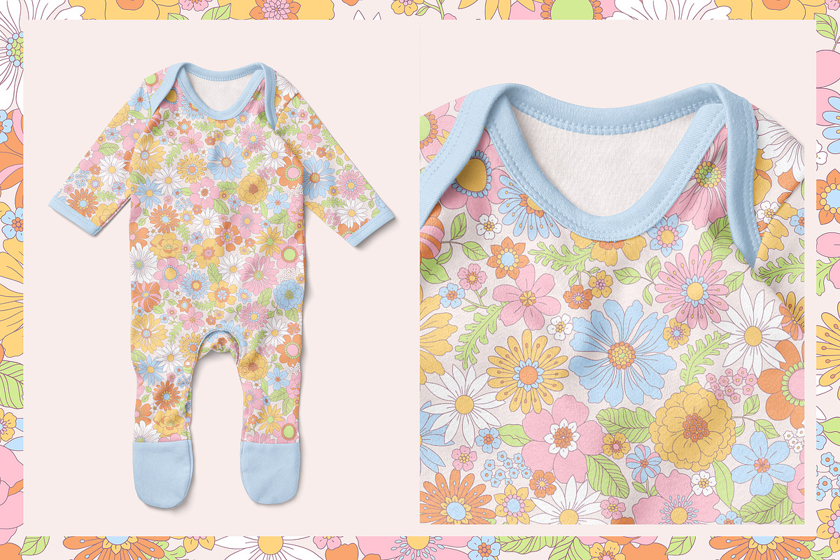 Pretty Floral Patterns & Clipart, a Pattern Graphic by Inna Moreva (Photo 8 of 12)