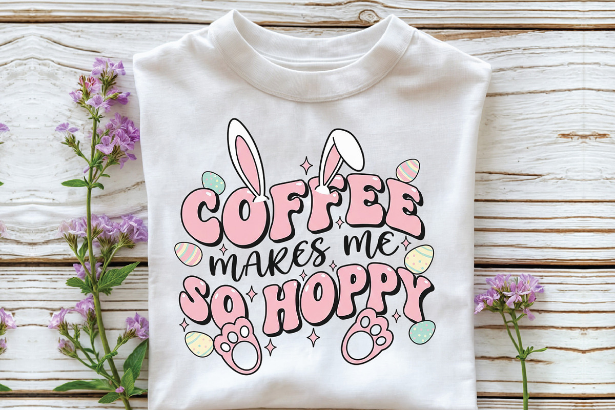 Coffee Makes Me So Hoppy PNG, an Illustration by CraftArtStudio (Photo 2 of 4)