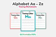 Tracing Alphabet Letter a to z, an Education Illustration by TukTuk Design (Thumbnail 5 of 9)