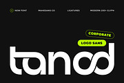 Tanod – Modern Corporate Logo Sans, a Sans Serif Font by Mahesans Co (Thumbnail 1 of 10)