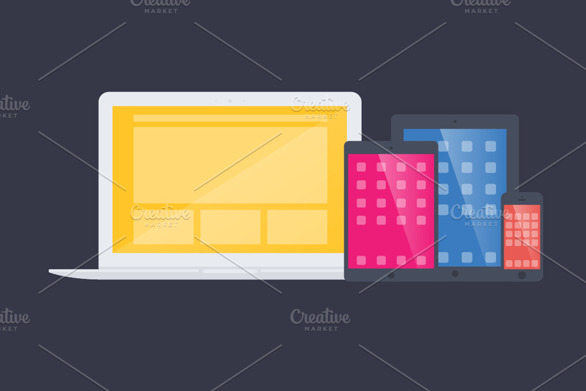 Flat Devices, a Product Mockup by Claw Creative Co. (Photo 3 of 4)
