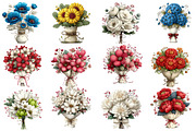 Whimsical Mother's Day flower bouque, an Illustration by Designworld (Thumbnail 2 of 4)