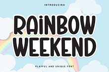 Rainbow Weekend | Script Font