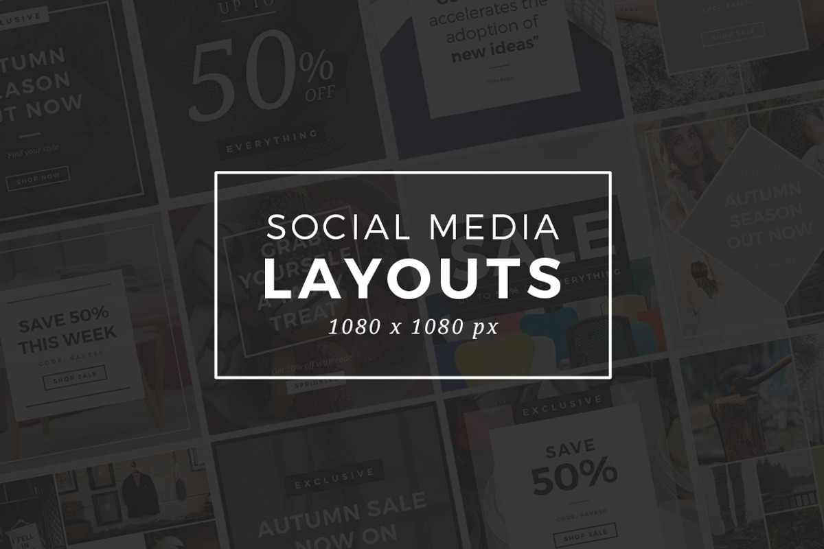Instagram Social Media Layouts, a Templates & Theme by Medialoot (Photo 1 of 3)